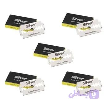 تیغ یدک سیلور مدل super platinum مجموعه 5 عددی