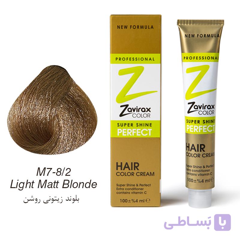 رنگ مو ویتامینه و کم آمونیاک 8/78 کاپوچینو (بلوند کاپوچینو) تیوپی 100 میلی لیتری