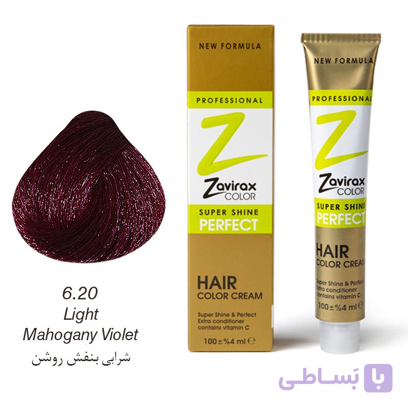 رنگ مو ویتامینه و کم آمونیاک 6/68 ماهاگونی (ماهاگونی شرابی) تیوپی 100 میلی لیتری