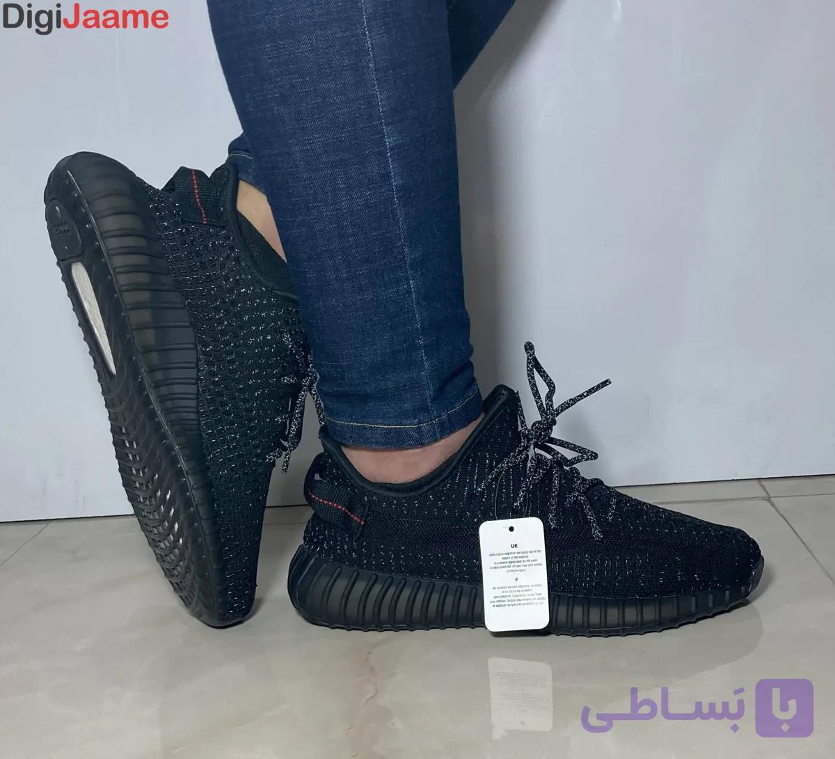 کتونی اسپرت Adidas Yeezy boost 350 – مشکی کد 4020 — تصویر 1