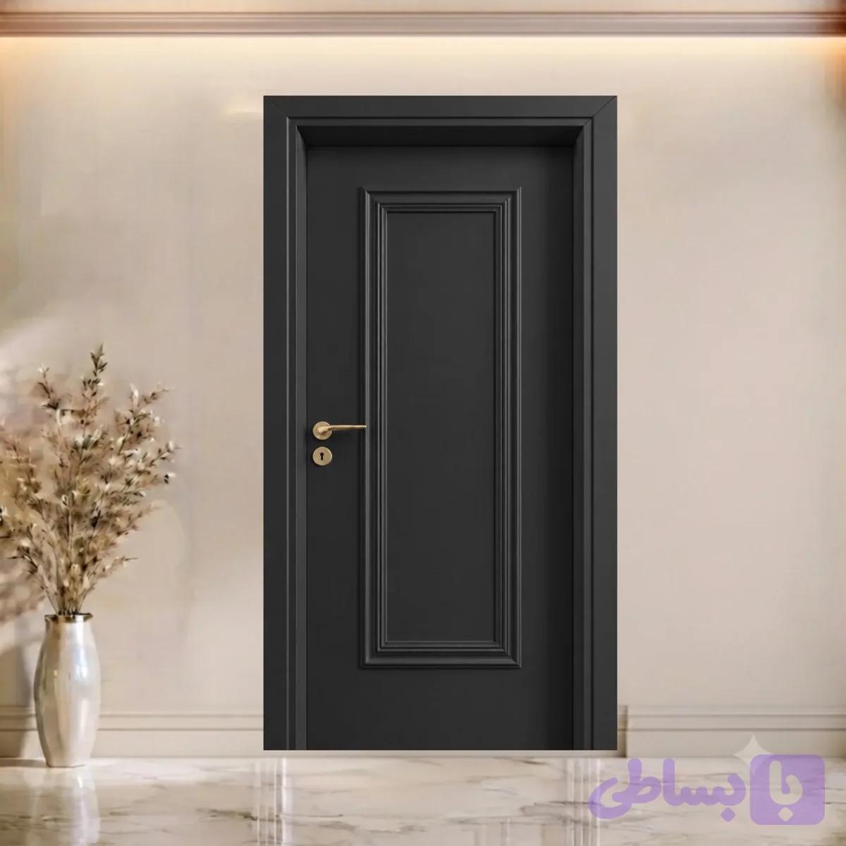 درب اتاقی تک قاب مشکی