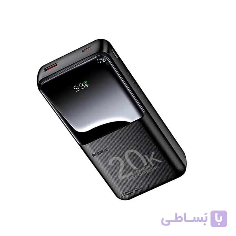 پاوربانک 22.5 وات ریمکس مدل RPP-990 ظرفیت 20000 میلی آمپر ساعت(کابل USB-C همراه خراب می باشد ) — تصویر 1