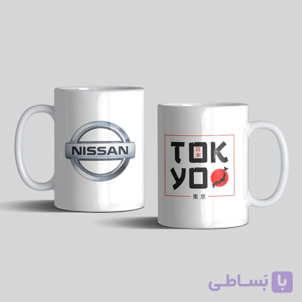 لیوان سرامیکی داخل سفید نیسان