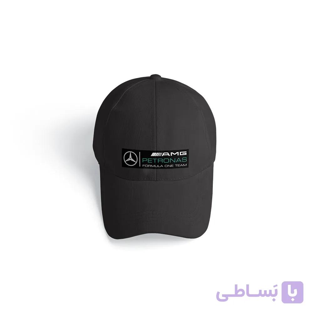 کلاه کتان مشکی بنز petronas - بایقوش