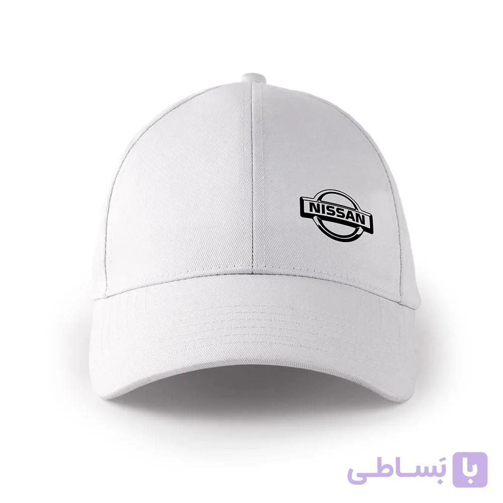 کلاه کتان سفید نیسان - بایقوش