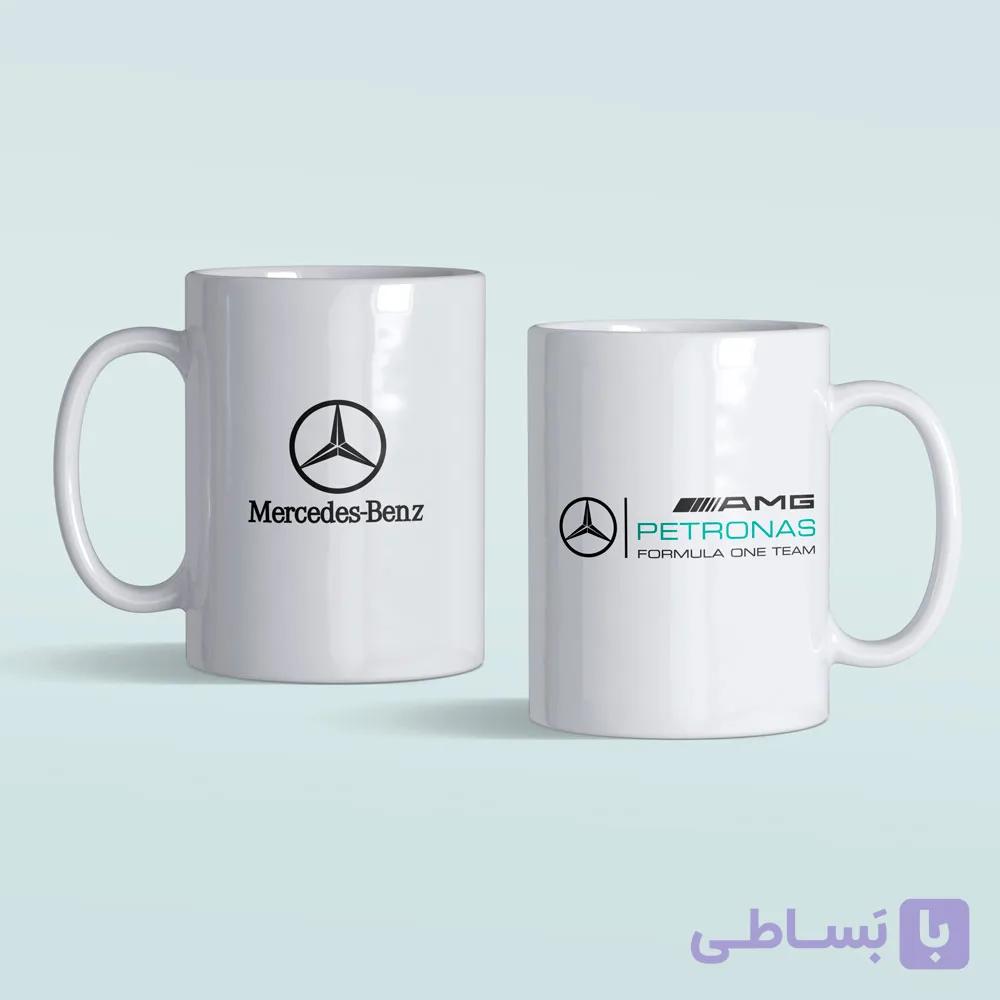 لیوان سرامیکی داخل سفید بنز پتروناس