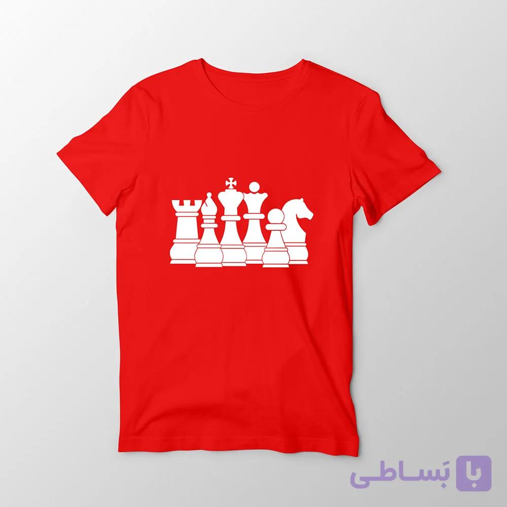 تیشرت پنبهای قرمز شطرنج
Chess