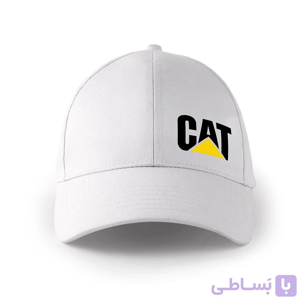 کلاه کتان سفید cat - بایقوش
