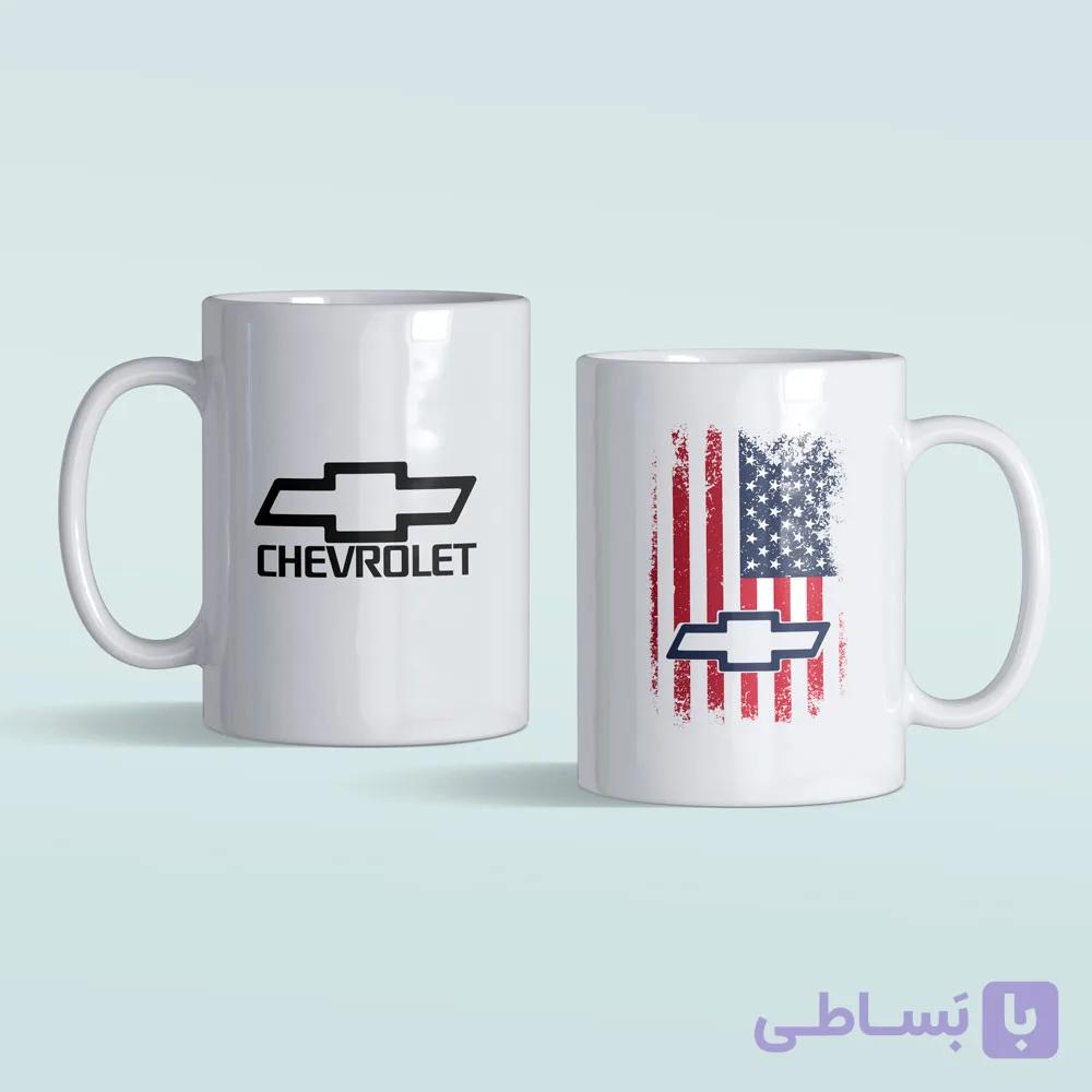 لیوان سرامیکی داخل سفید شورولت