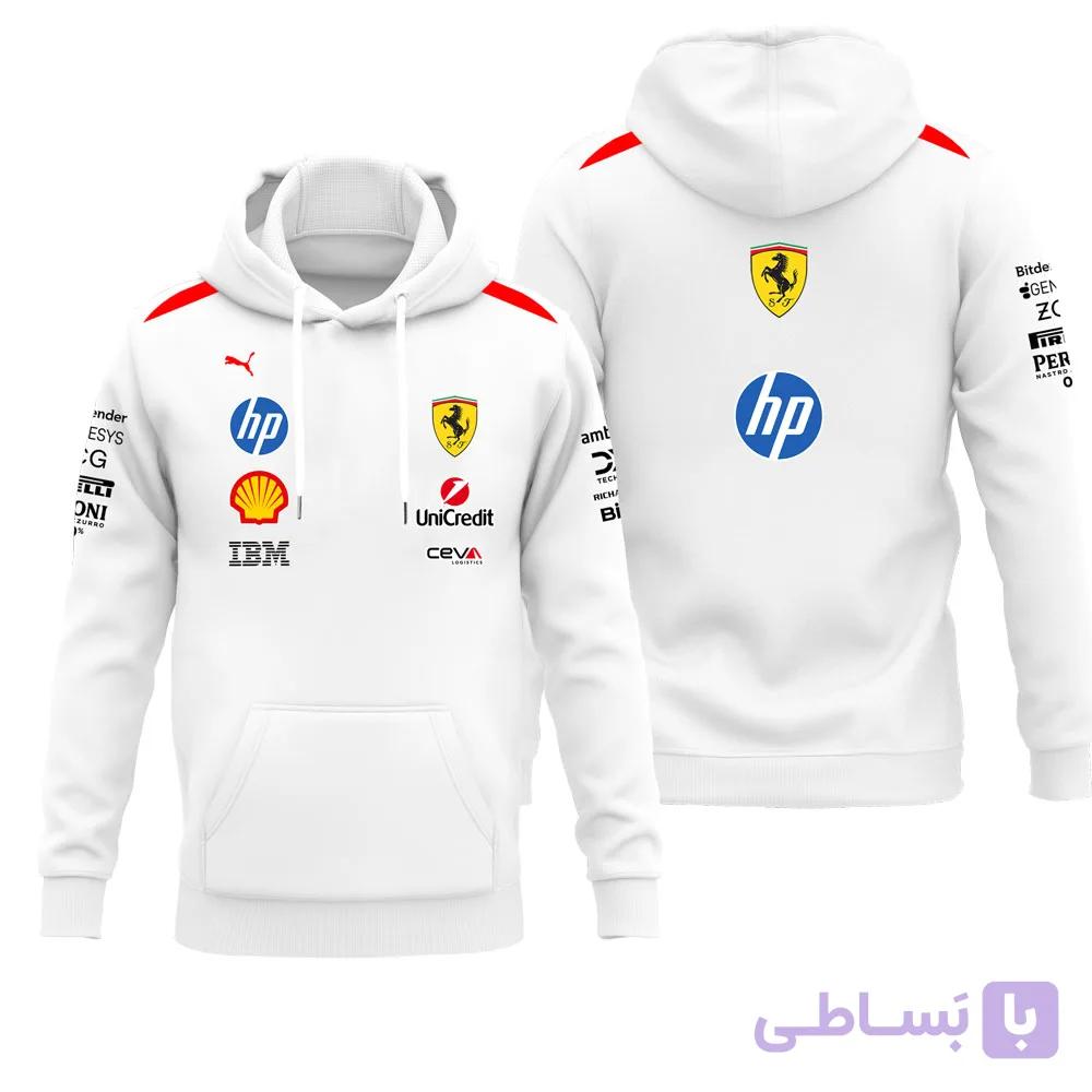 هودی سفید فراری 2026 Ferrari f1 2026