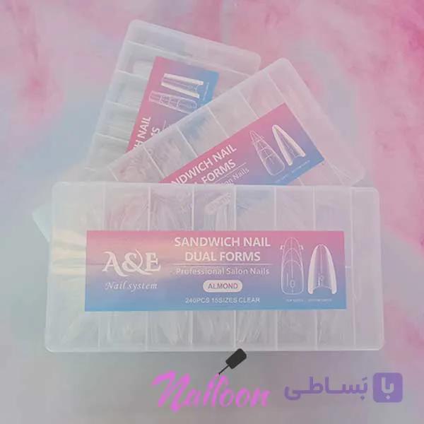 قالب ساندویچی دوبل کاشت ژل روسی ناخن (A&E) — تصویر 1