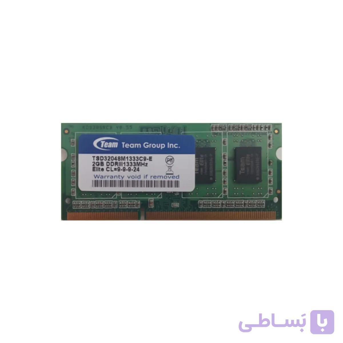 RAM 2g Team DDR3 LAPTAP کارکرده