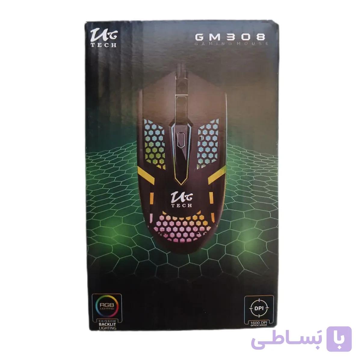 موس سیم دار گیمینگ UCTECH GM308