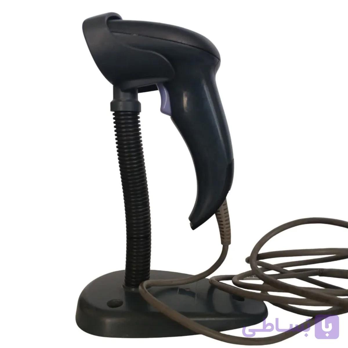 بارکدخوان سیمی DATALOGIV مدل QW2100 همراه با پایه و سیم استوک سالم — تصویر 1