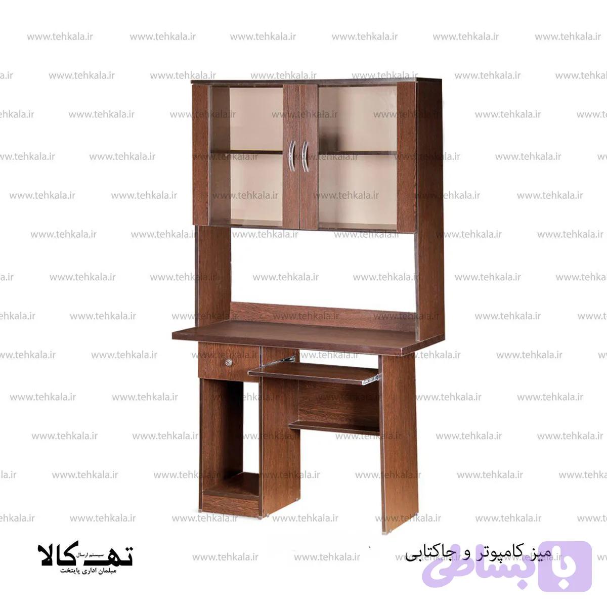 میز کامپیوتر و جاکتابی — تصویر 1