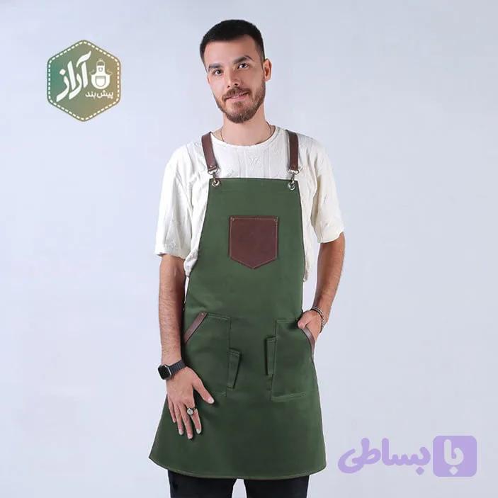 پیش بند سبز گل جانا کد J7 — تصویر 1