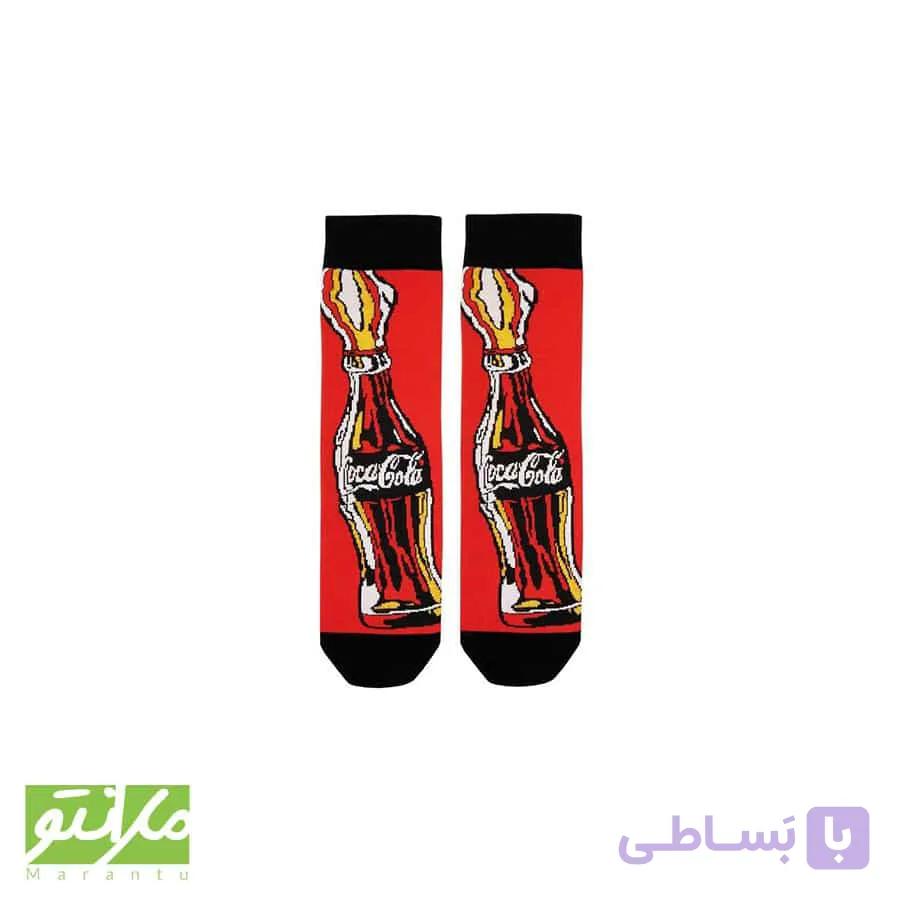 جوراب ساقدار صاف کوکاکولا قرمز