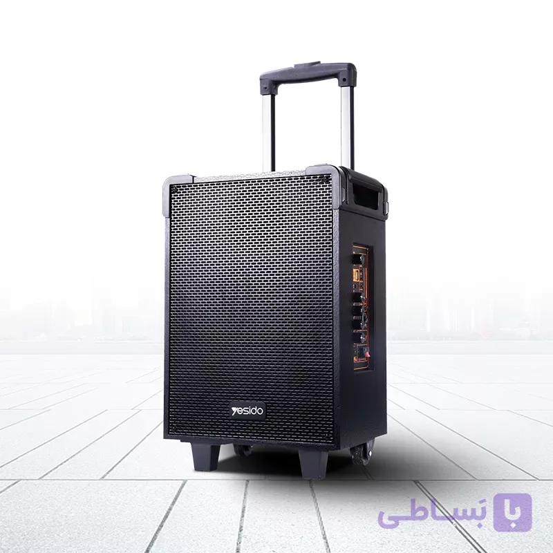 اسپیکر سایز بزرگ 12 اینچ یسیدو YESIDO YSW16 به همراه 2 میکروفون و ریموت — تصویر 1