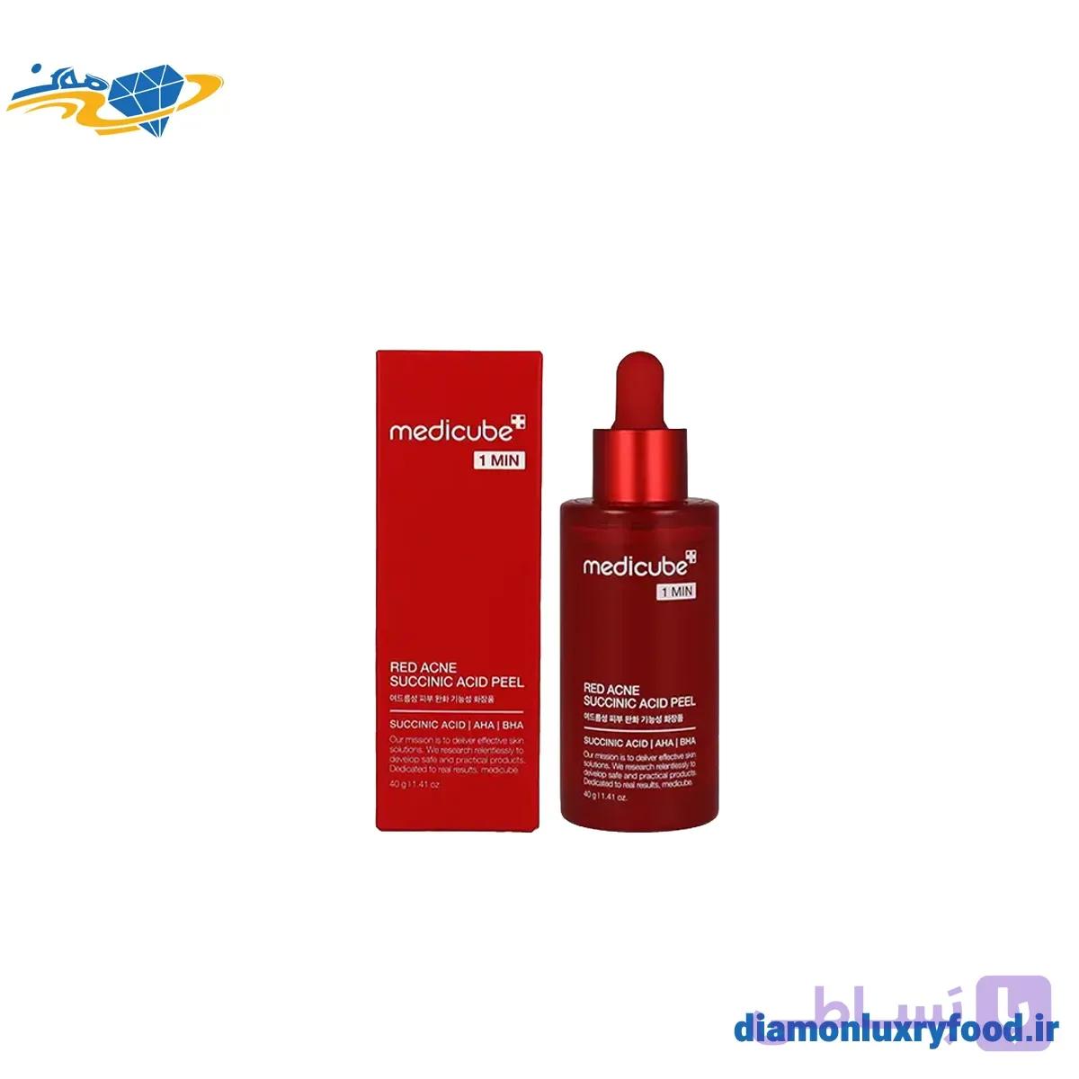 سرم پیلینگ ضد جوش سوکسینیک اسید مدی کیوب|Medicube Red Acne Succinic Acid Peel — تصویر 1