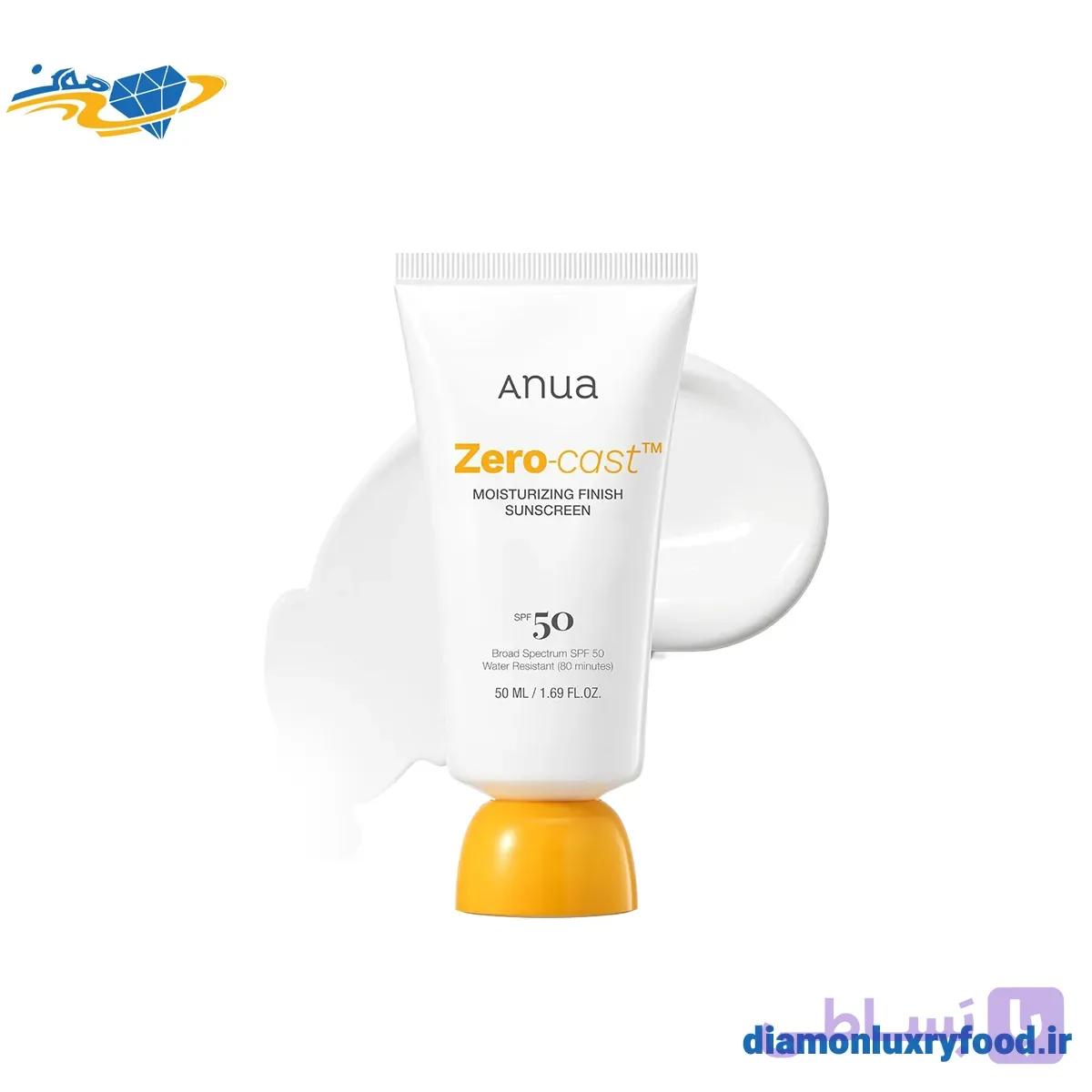 ضد آفتاب آبرسان زیرو کست آنوا |Anua Zero‑Cast Moisturizing Finish Sunscreen SPF50 — تصویر 1