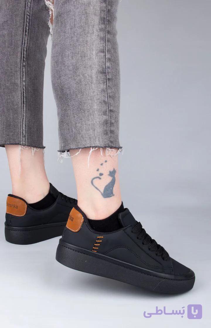 کفش اسپورت ونس مدل پالاس برشکا،با دوردوخت بسیار ظریف، در سه رنگ آبی، کرم و مشکی-سایزبندی ۳۷ تا ۴۰