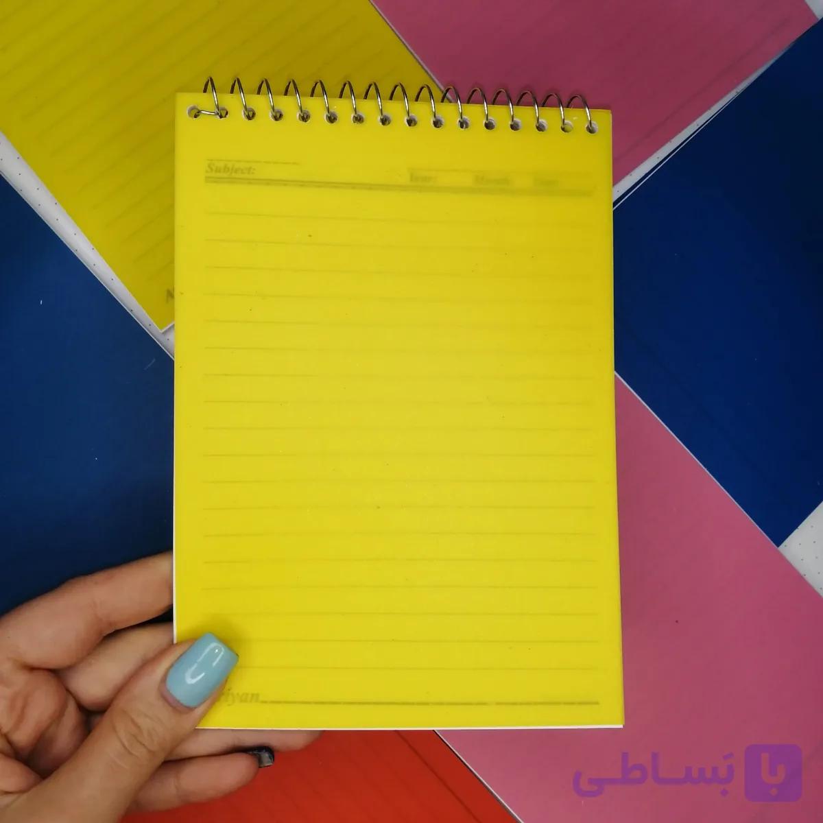دفترچه یادداشت سایز متوسط در چهار رنگ 60 برگ