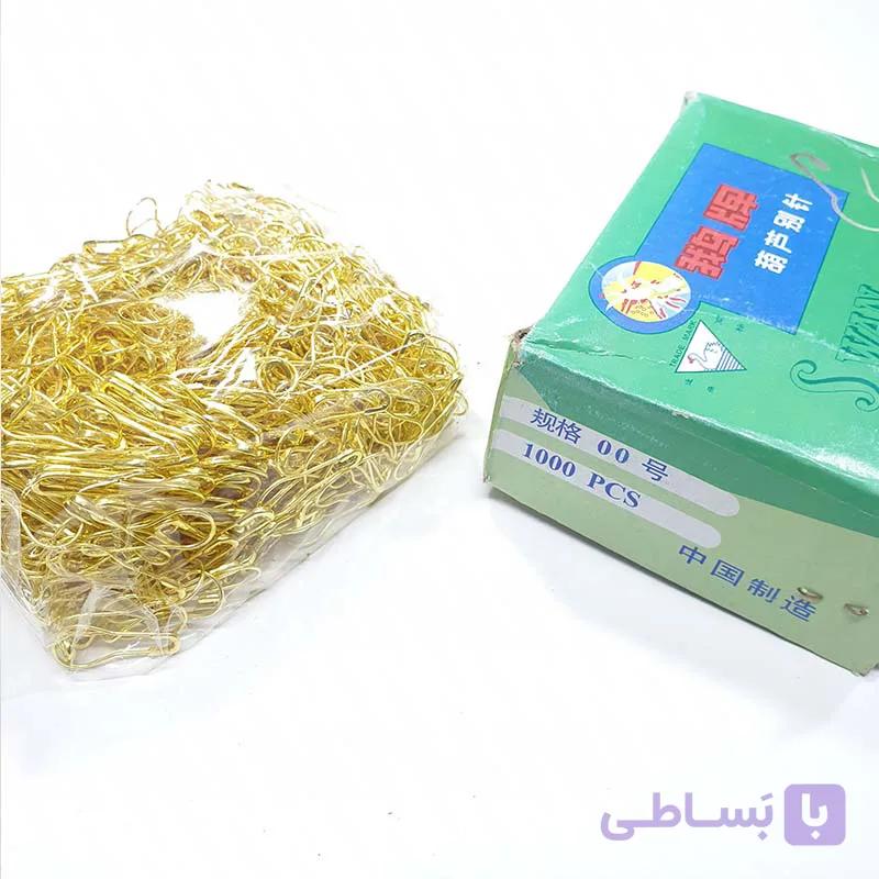 سنجاق قفلی گلابی در 5 رنگ متنوع – بسته 1000 عددی وارداتی