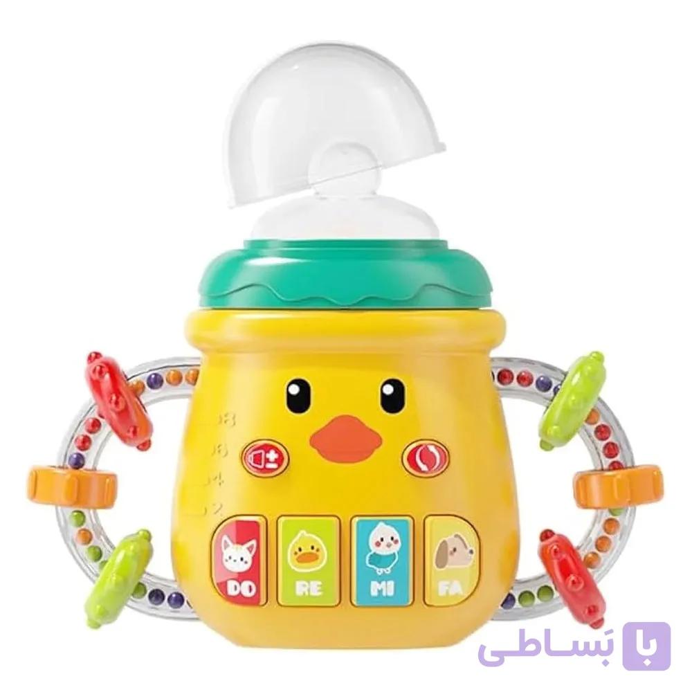 اسباب بازی شیشه شیر موزیکال مدل Baby Bottle کد 668234، چراغدار و صدادار — تصویر 1