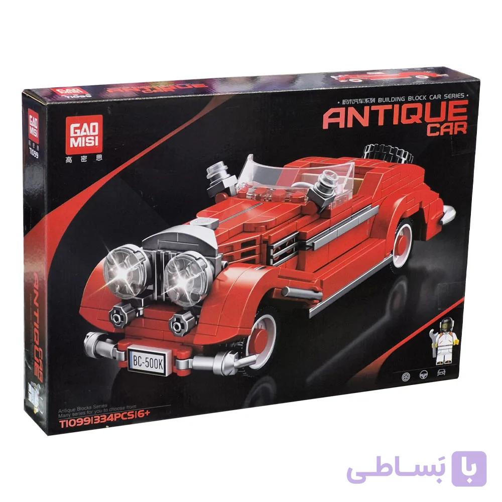 لگو طرح ماشین کلاسیک کد 1099 تعداد 334 قطعه مدل Gao Misi — تصویر 1