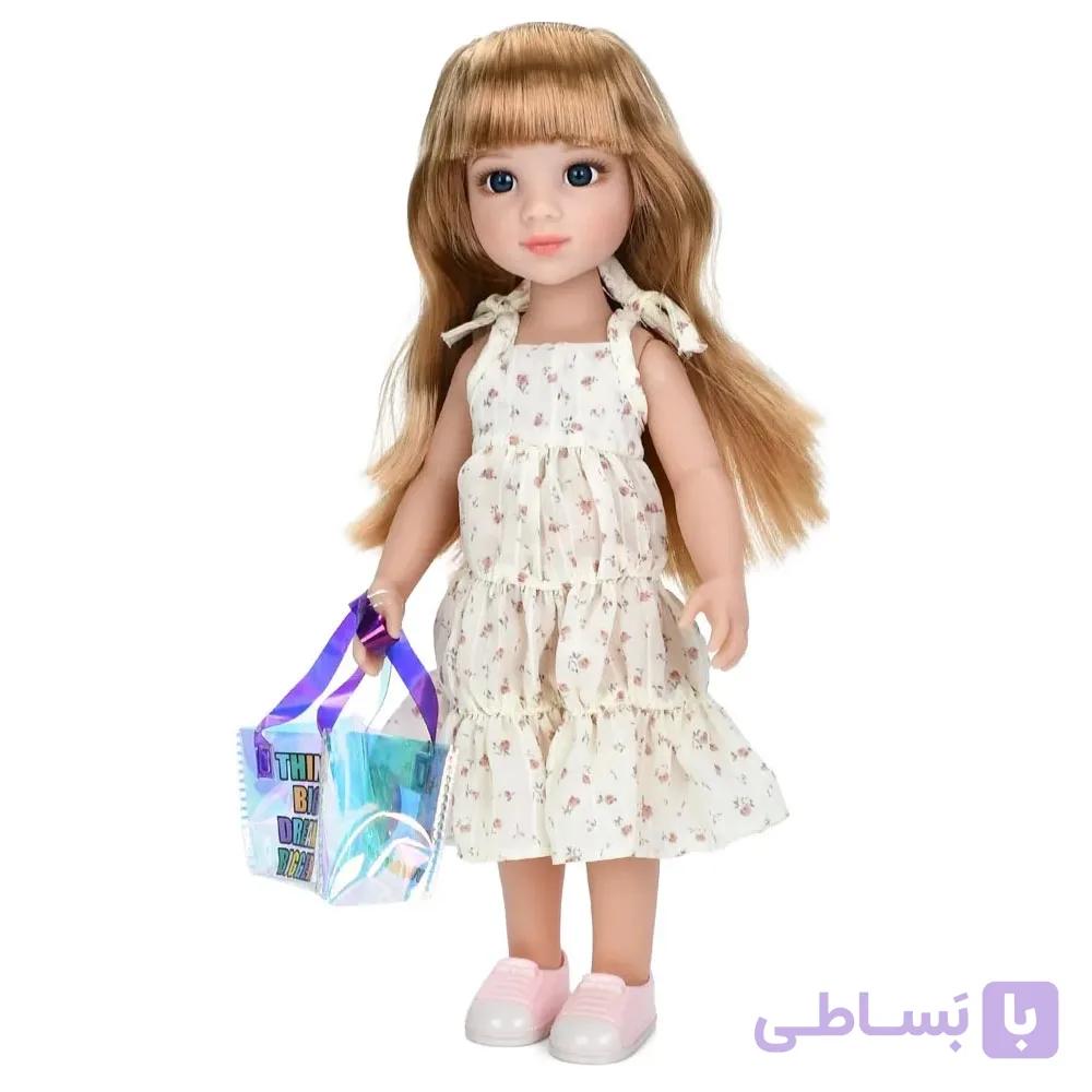 عروسک دخترانه میلی مدل Little Milly کد 92050، ارتفاع عروسک 30 سانتیمتر، همراه با لوازم جانبی، دو عدد کیف دستی، 3 عدد لوازم آرایشی — تصویر 1