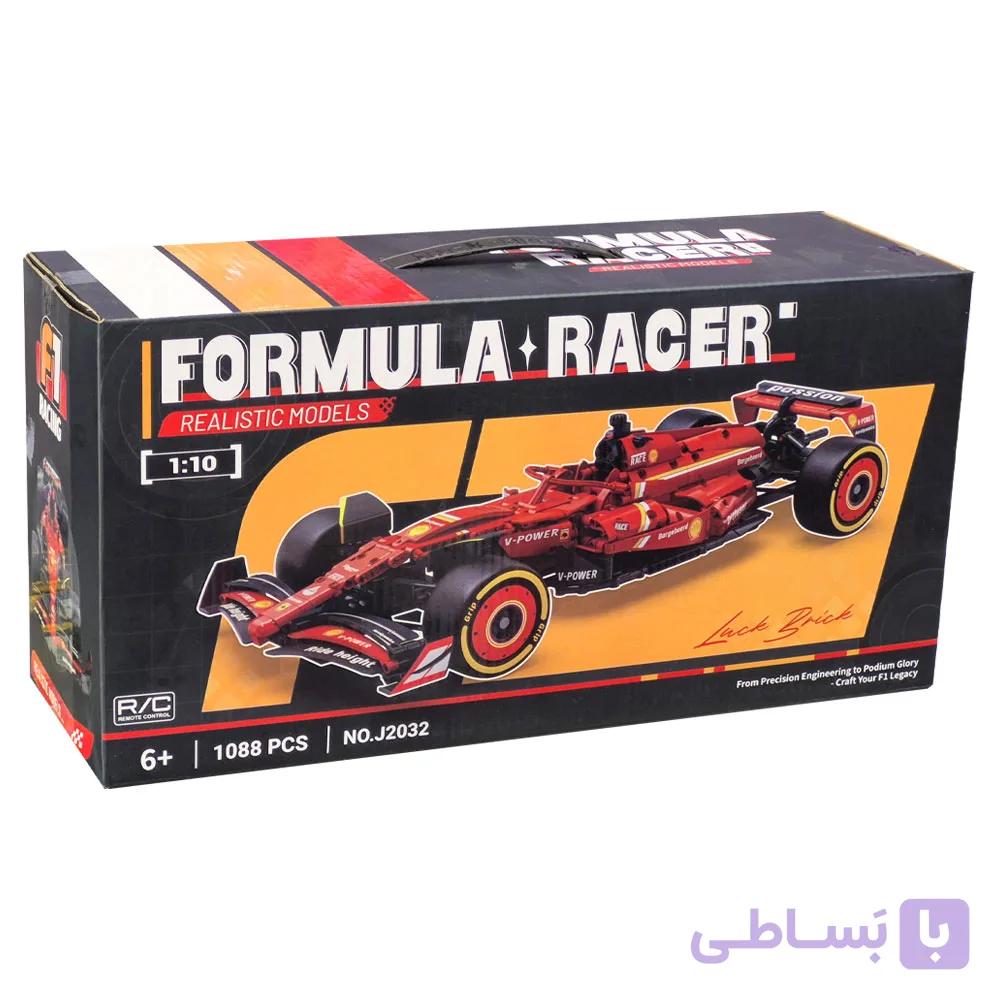 لگو ماشین فرمول وان کنترلی مدل Formula Racer کد J2032، تعداد 1088 قطعه، ماشین مسابقه فرمول وان با مقیاس 1 به 10 — تصویر 1