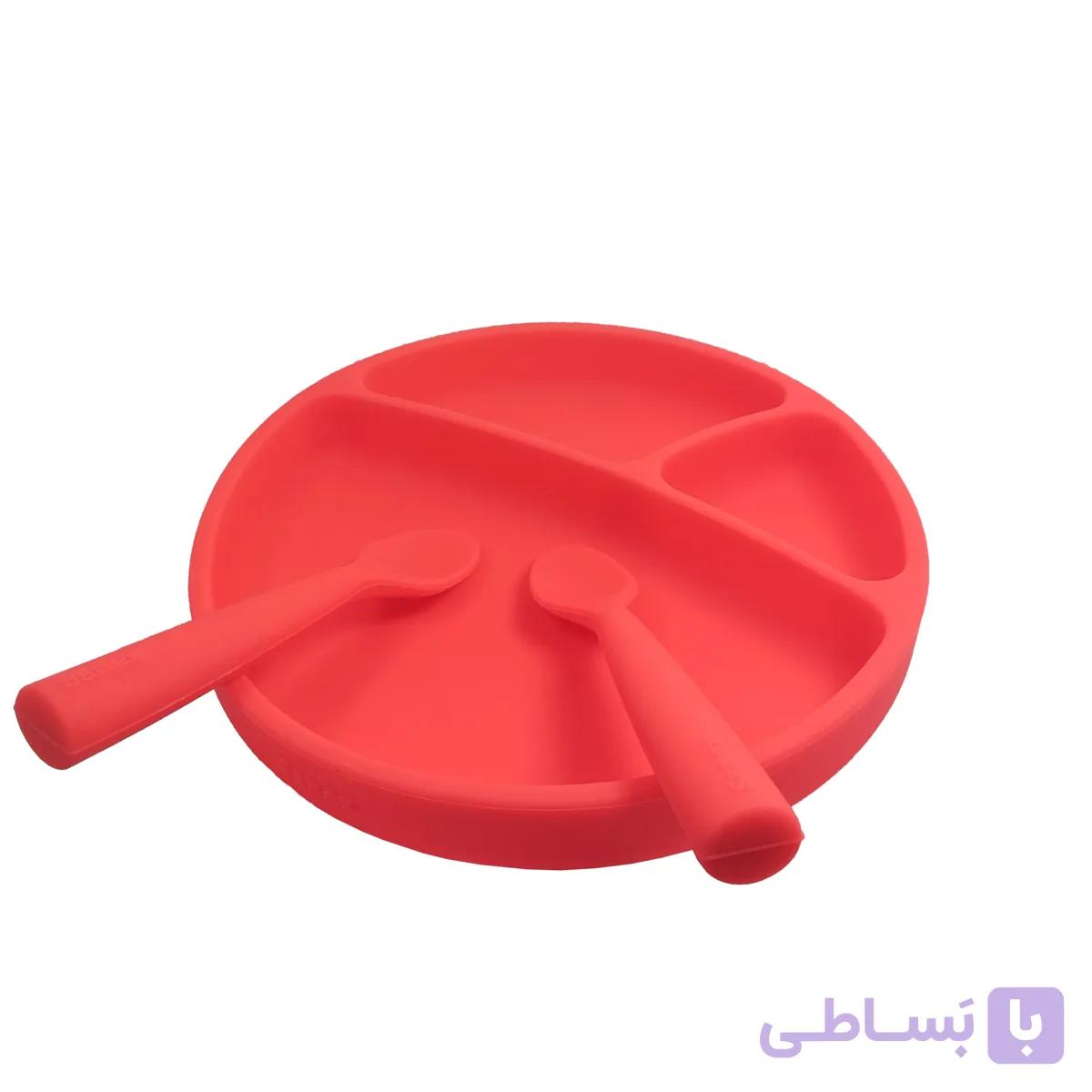 ست غذاخوری سیلیکونی کودک و نوزاد 3 تکه سامکس کد 02 — تصویر 1