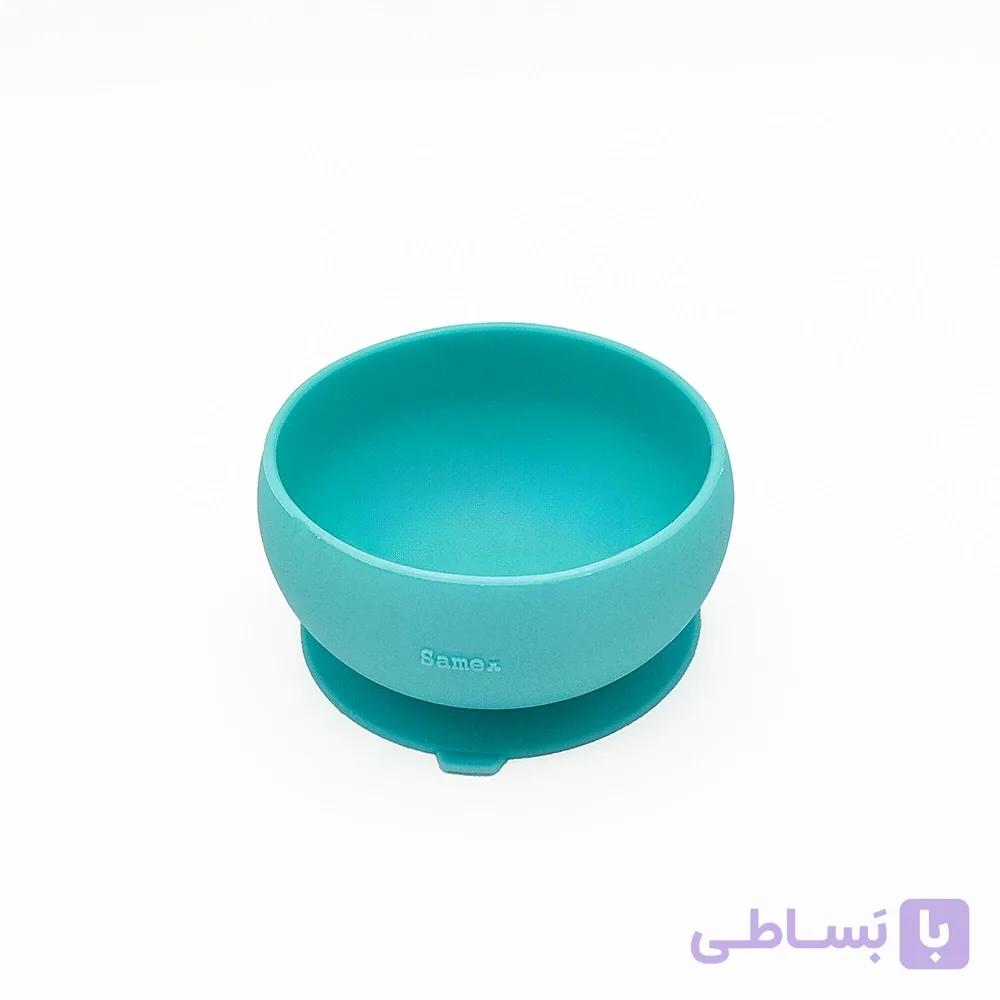 کاسه سیلیکونی کودک و نوزاد سامکس مدل پایه چسبان — تصویر 1