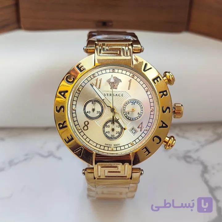 ساعت ورساچه طلایی مردانه سه موتور