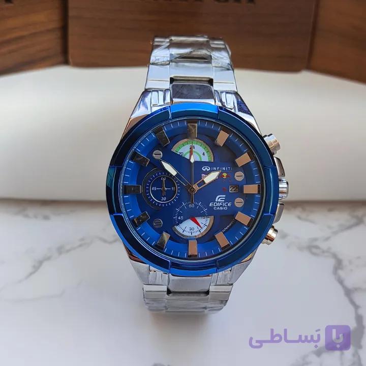 ساعت کاسیو ادیفایس سه موتور صفحه آبی