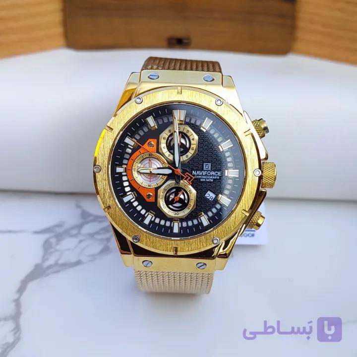 ساعت مردانه نیوی فورس سه موتور گارانتی دار جعبه نیوی فورس