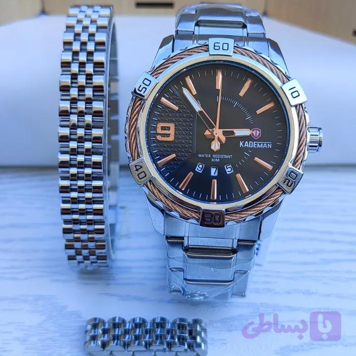 ست مردانه نقره ای (ساعت کاسیو ادیفایس + ست رولکس)
