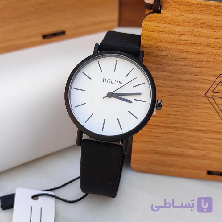 ساعت دخترانه مشکی بند سیلیکونی بالن