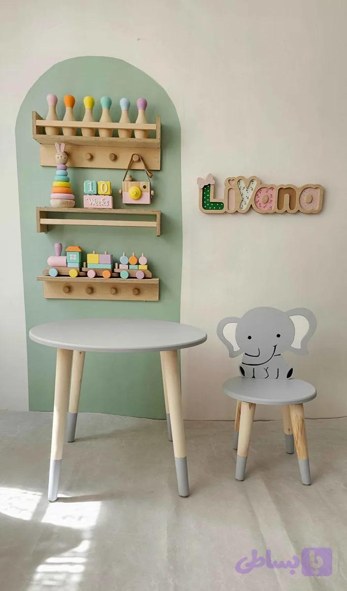 میز و صندلی کودک مدل فیل