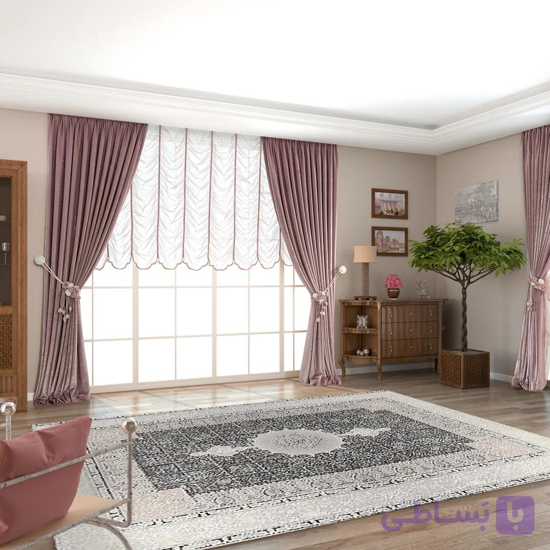 فرشینه هال و پذیرایی کد H102 رویه مخمل درجه یک استپ دار بدون سُر