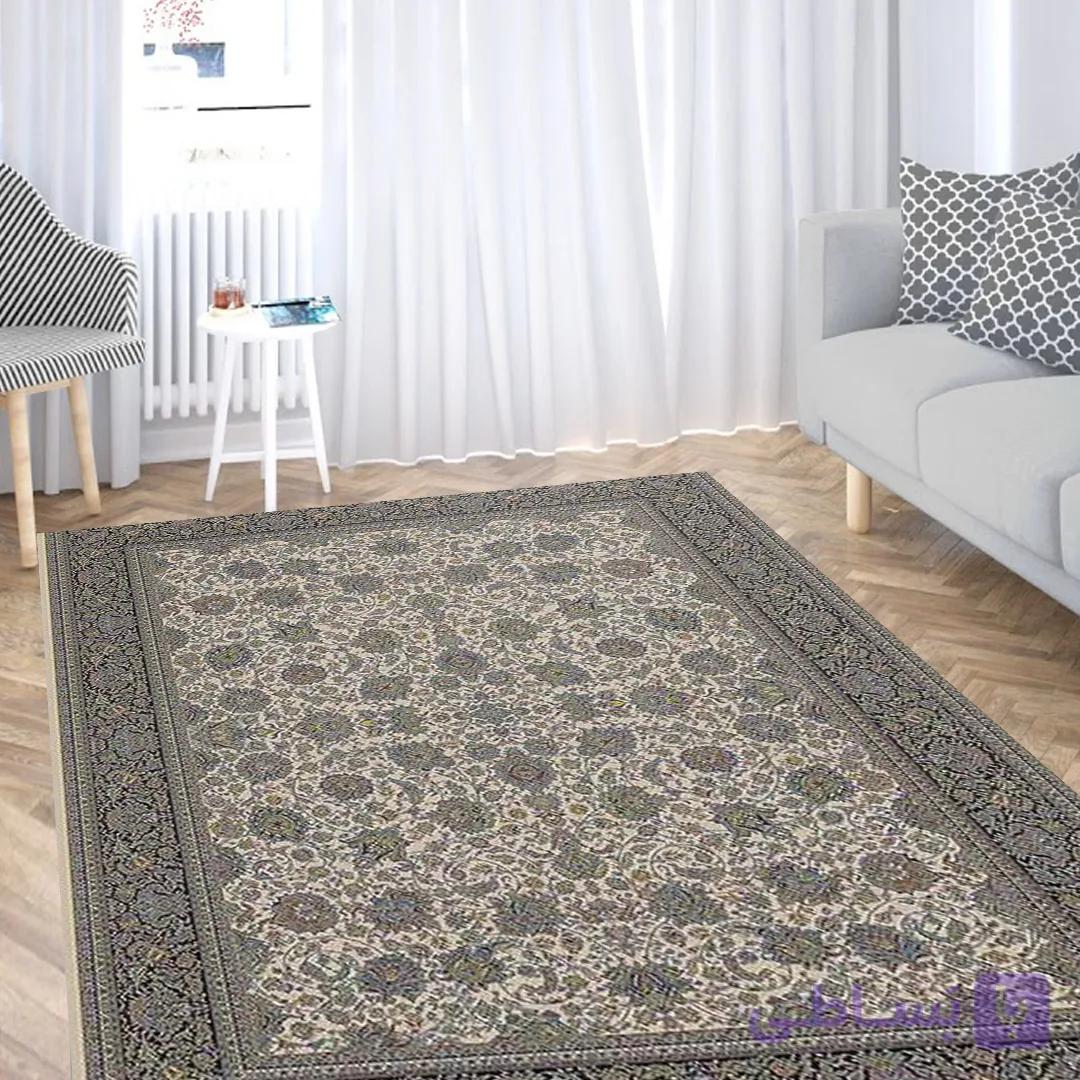 فرشینه کد H111 مخمل شانل، زیره نمد هزار گرم و دارای لایه استُپ دار