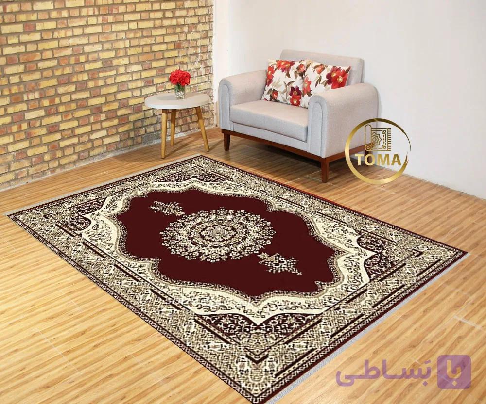 فرشینه هال و پذیرایی کد H138 رویه مخمل درجه یک استپ دار بدون سُر