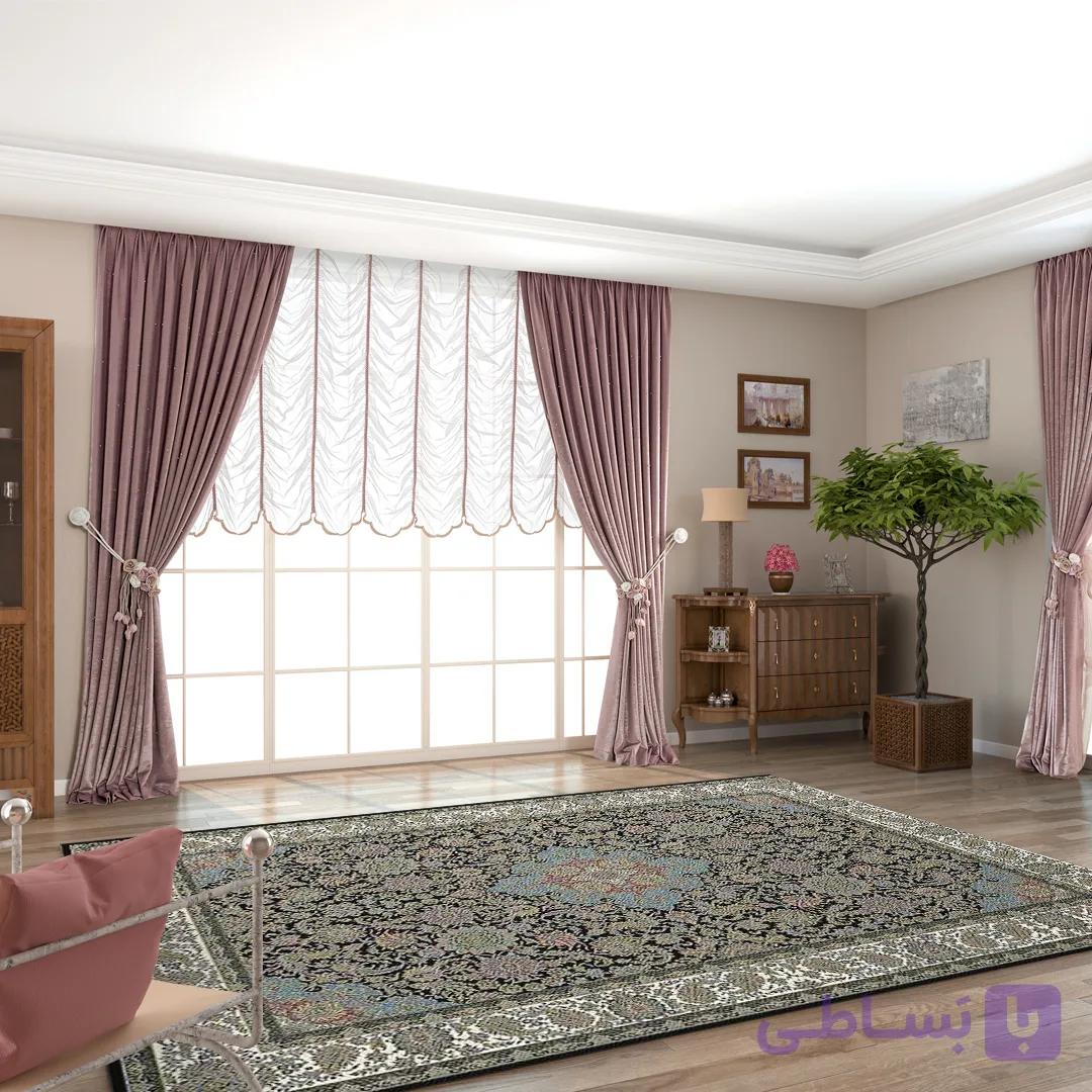 فرشینه هال و پذیرایی کد H124 رویه مخمل درجه یک استپ دار بدون سُر