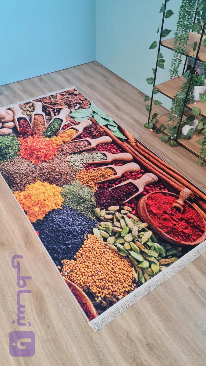 فرشینه آشپزخانه کد 014 رویه مخمل درجه یک بدون سُر