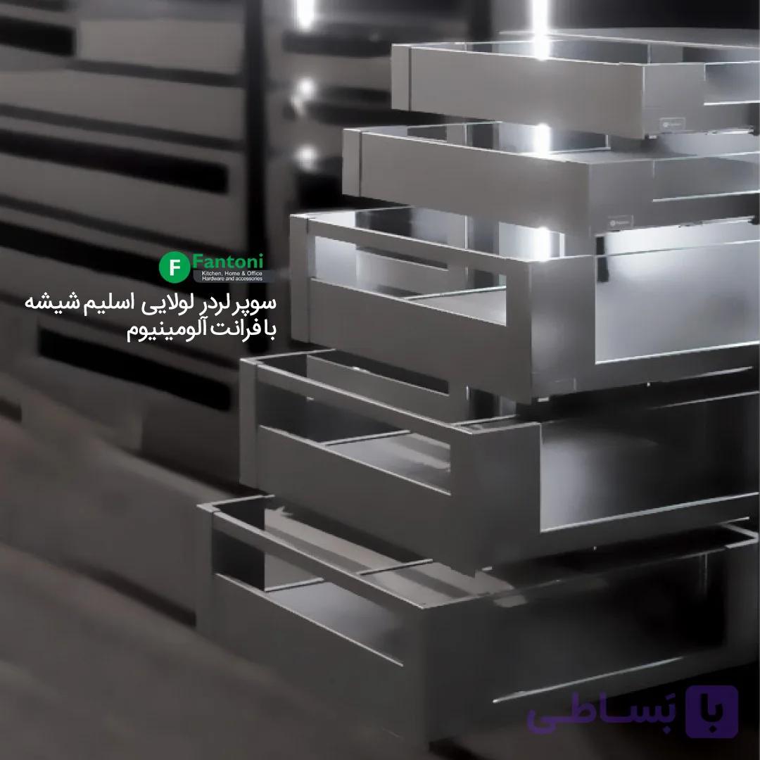 سوپر لردر لولایی مدل اسلیم شیشه با فرانت شیشه عرض آزاد فانتونی E241 تا E245 — تصویر 1