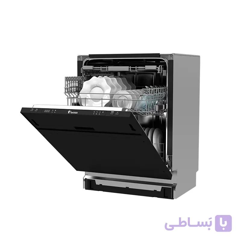 ماشین ظرفشویی توکار داتیس مدل DW-330 با درب شیشه‌ای — تصویر 1