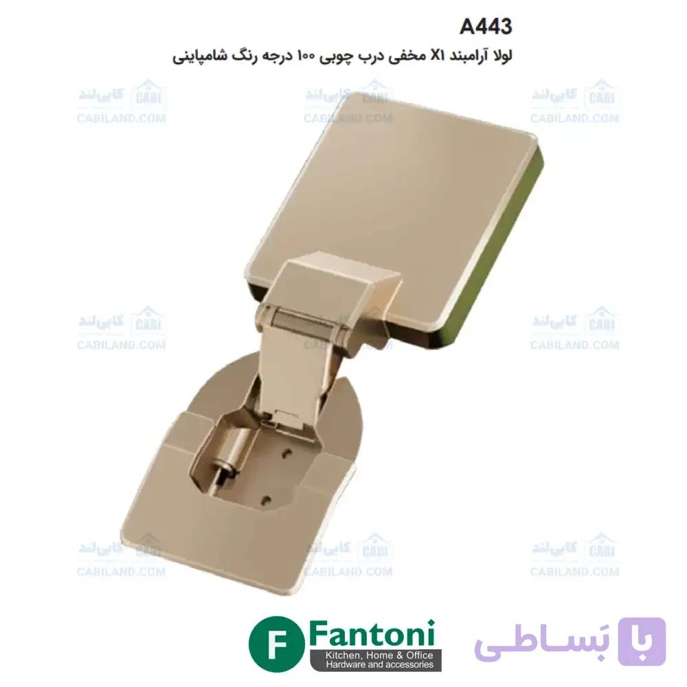 لولا آرامبند X1 مخفی درب چوبی 100 درجه رنگ شامپاینی فانتونی A443 — تصویر 1
