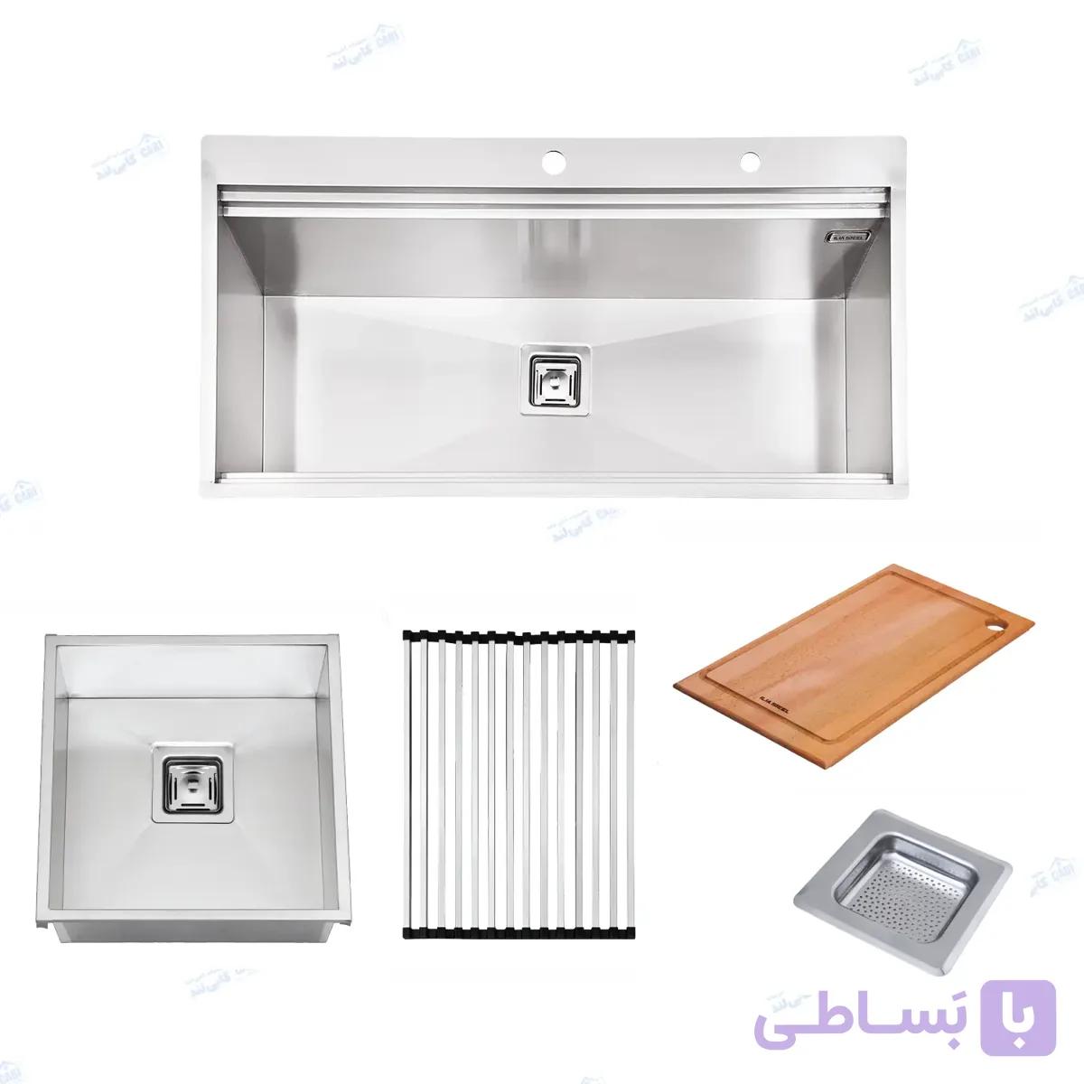سینک کورینی زیر صفحه ای ایلیااستیل مدل 6015 — تصویر 1