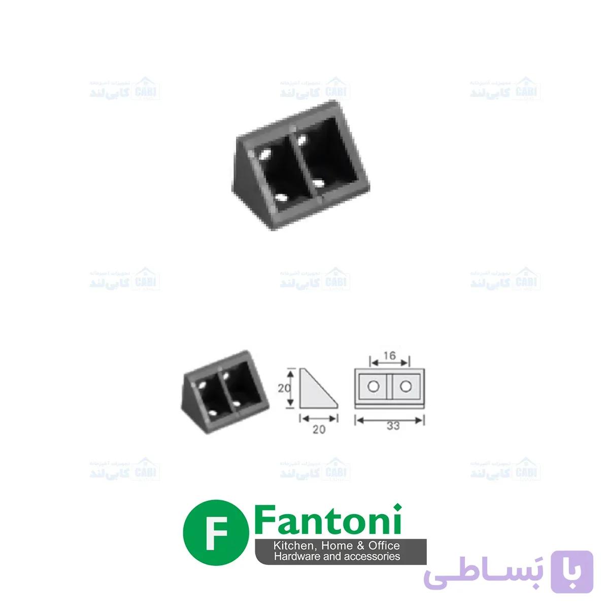 گونیا مثلثی مدل J8 چهار پیچ فانتونی M154
