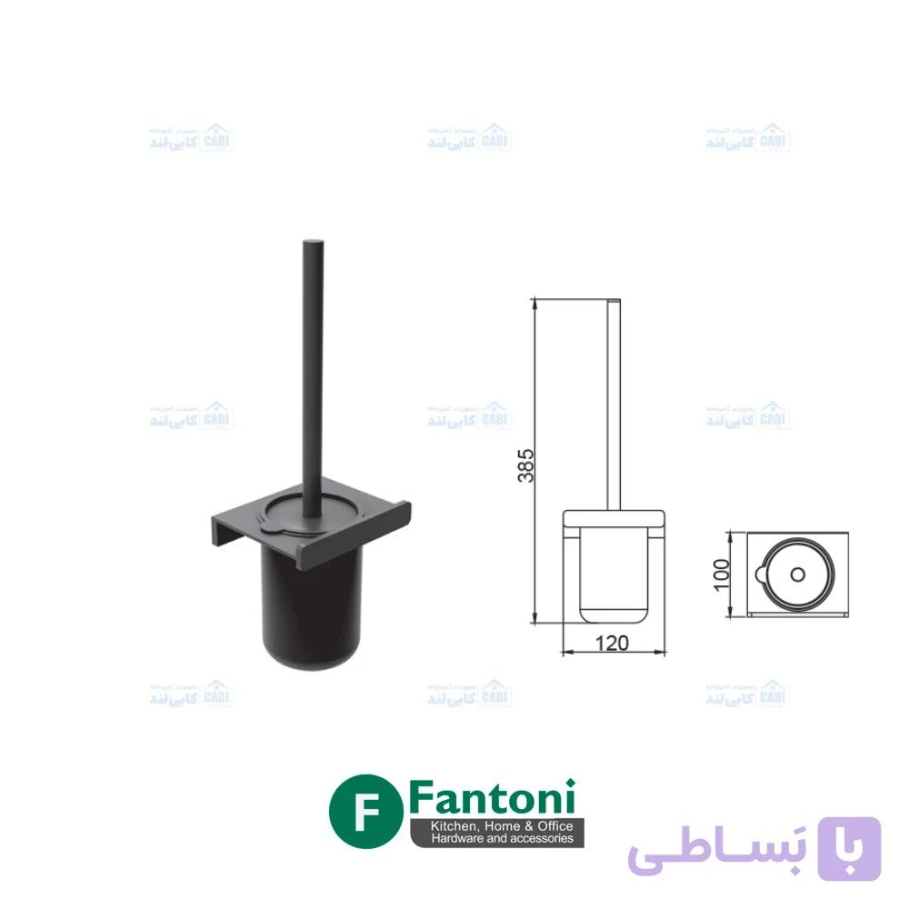 هولدر جای برس توالت پیچی رنگ نوک مدادی سری i فانتونی S087 — تصویر 1
